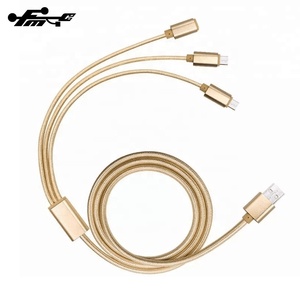 <span class=keywords><strong>Cavo</strong></span> dati <span class=keywords><strong>usb</strong></span> 3 in 1 intrecciato a ricarica rapida per <span class=keywords><strong>cavo</strong></span> <span class=keywords><strong>iphone</strong></span> tipo <span class=keywords><strong>C</strong></span>. - Product Image 4
