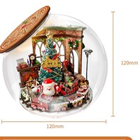 Prolog Natal Potion Dungeon DIY Rumah Miniatur Buatan Tangan Model Perakitan Kayu Kreatif 51-100 Potongan Puzzle untuk Segala Usia