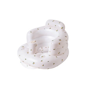 Multi-functional Baby Sofa PVC Inflatable Sofa Bathroom Kids Inflatable Seat Learning Eating Dinner <strong>Chair</strong> Bathing Stool - Product Image 2