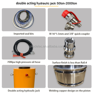200 Ton <strong>Electric</strong> Double Acting <strong>Hydraulic</strong> Cylinder <strong>Jack</strong> for Sale - Product Image 3
