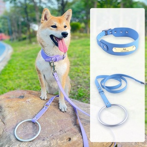 Guinzaglio piatto in pelle di lusso con manico unico anello riciclato guinzaglio per cani da corsa - Product Image 3