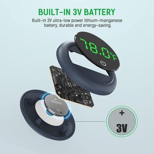 Thermomètre numérique à affichage LED pour la mesure de la température de l'aquarium, adapté aux poissons, aux tortues et aux aquariums - Product Image 5