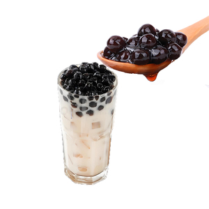 Perlas de Tapioca Negra para Té de Burbujas, Té con Leche, Bolas de Tapioca Masticables, Suministro Directo de Fábrica, Ingrediente Alimenticio a Granel en Bolsa - Product Image 3
