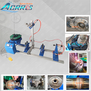 Double Guide Rail Combination 300kg 200kg 100kg Load Capacity Welding Turntable Automatic Rotary Welding Positioner for Pipes - Product Image 5
