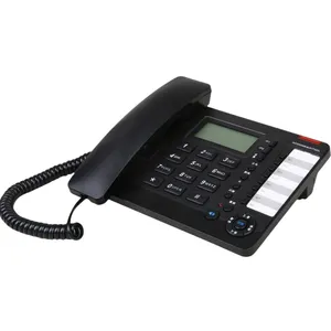 Office Business Corded Telephone Dual Interface Wired Telephone Big Button Landline Phones with Caller Identification