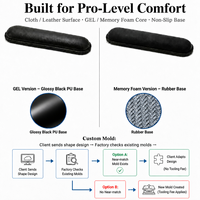 Tapis de souris ergonomique en Silicone, mousse à mémoire de forme, pour ordinateur PC, personnalisé avec Gel et repose-poignet pour Logo et motif