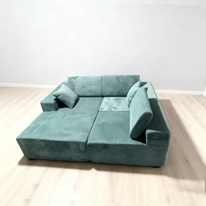 Venta al por Mayor de Sofás Modulares en Forma de L, Rellenos de Esponja, Convertibles, Sofás <span class=keywords><strong>Cama</strong></span> Combinables para Sala de Estar - Product Image 4