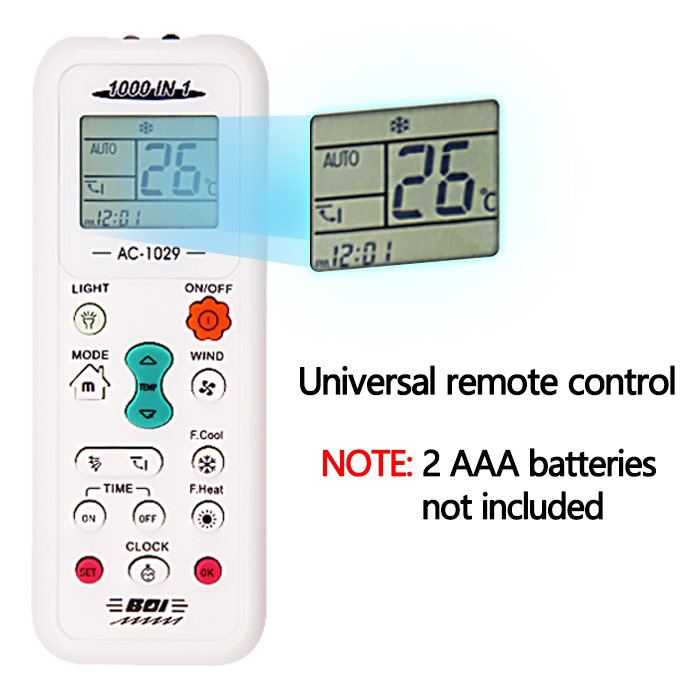 Wholesale Price Conditioner Universal Control for Trane, TCL, <strong>Qunda</strong>, and AUX Air Conditioners <strong>Remote</strong> Controls
