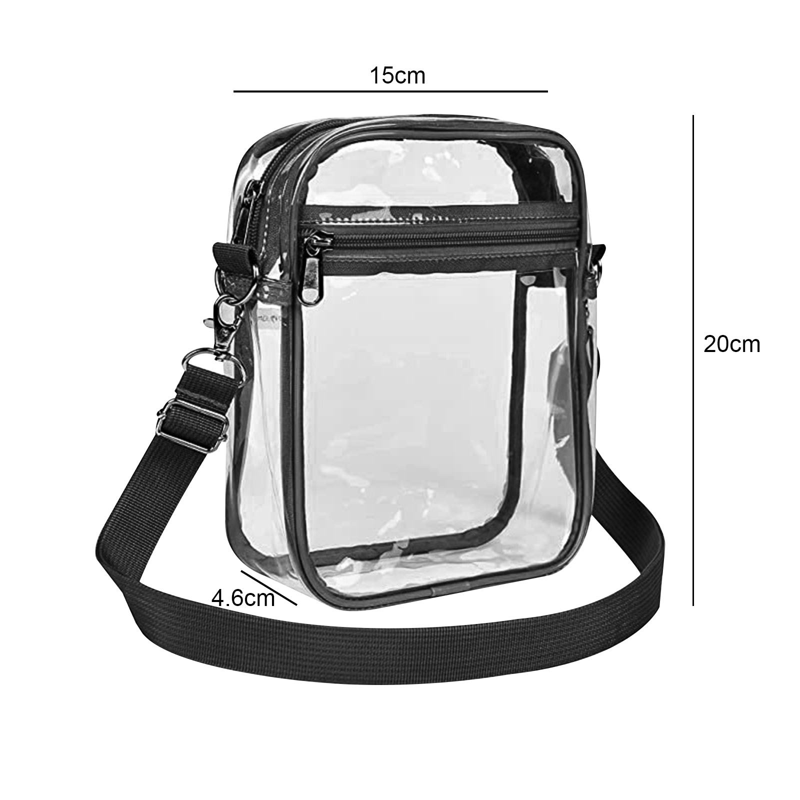 Small Size 20*15*4.6cm Black