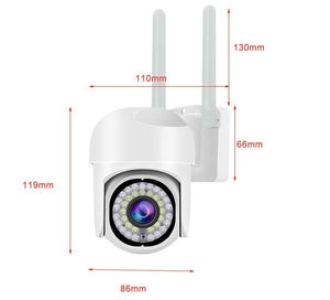 Caméra IP Wifi sans fil pour l'extérieur et l'intérieur avec détection de mouvement Lowes Audio bidirectionnel et capteur CMOS CCTV Ptz - Product Image 3