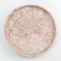 Plateau en marbre personnalisé de style Art déco, rose crème, moderne, luxueux, classique, rond, durable, multifonctionnel, décoration d'intérieur