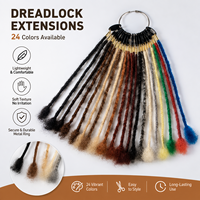 Échantillons de dreadlocks au crochet en laine 100% naturelle brésilienne, faits à la main, Remy, double trame machine, pour tressage et personnalisation