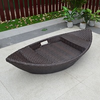 Ensemble de meubles de jardin pour patio d'hôtel, piscine à eau, panier en rotin pour servir de la nourriture, piscine à flotteur, plateau flottant pour piscine