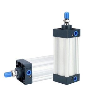 กระบอกลมมาตรฐาน Airtac รุ่น SU32X40X50X63X80X100X125X160X200 ตัวกระบอกอะลูมิเนียม แบบสองทาง ปรับบัฟเฟอร์ได้ - Product Image 1