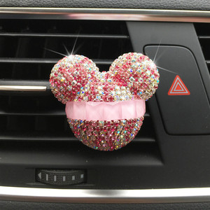 All'ingrosso in metallo con bordi diamantati in metallo cartone animato madam auto diffusore Clip di cristallo per deodorante per auto - Product Image 4