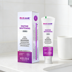 <span class=keywords><strong>Pasta</strong></span> Dental Blanqueadora Keleek Sin Flúor, Aliento Fresco a Menta, Eliminación <span class=keywords><strong>de</strong></span> Manchas, Protección para <span class=keywords><strong>Dientes</strong></span> Sensibles, Tamaño Regular - Product Image 6
