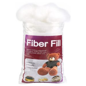 Relleno de fibra de relleno Polyfill blanco Premium Fiberfill Craft alta resistencia ganchillo animales algodón bateo reciclable - Product Image 1