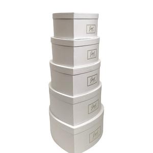 卸売 ハート型ギフトボックス 5個入り - 誕生日やサプライズギフト包装用フラワーボックス - Product Image 4