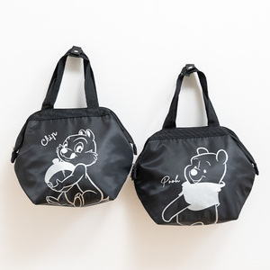 Bolsa térmica personalizada negra para picnic, aislada y reutilizable, tipo bento, para aventuras al aire libre, bolsa de almuerzo. - Product Image 2