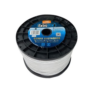 H05VVH2-F bianco piatto 2 g1.0mm 100MTS cavo elettrico incagliato in gomma PVC singolo per uso domestico industriale 100M cavo solare - Product Image 1