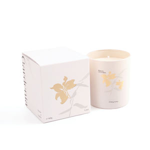 Eco Soy Blend Candle Bulk Buy - Moonlight <span class=keywords><strong>Gardenia</strong></span>, Tarro en relieve blanco lechoso, Entrega rápida - Product Image 3