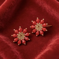 Anting-anting bunga Namayo Sunfire Rosette, ringan, berlapis emas 24K, manik-manik Miyuki, untuk wanita, pernikahan, kasual, sporty