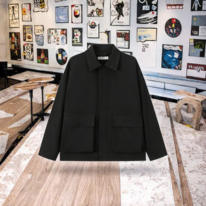 เสื้อแจ็คเก็ตบลูซอนปักลายคุณภาพสูง เป็นมิตรกับสิ่งแวดล้อม สำหรับทุกเพศ สไตล์ลำลอง ฤดูใบไม้ผลิ ปกพับลง มีโลโก้ด้านหน้า - Product Image 3