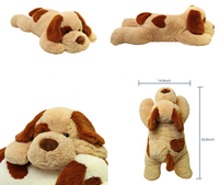 Peluche lestée personnalisée pour chien de 26 pouces avec rembourrage en coton PP pour soulager l'anxiété et le stress, certifiée EN71, marque CREATIVETOYS, unisexe