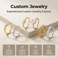 Mosen, fabricant de bagues en acier inoxydable personnalisées, bijoux en gros, bagues délicates en perles et zircon cubique, bagues d'éternité