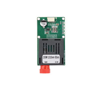 Modul Transceiver Optik TTL Udara/Tanah untuk Drone DC 5.5-26V FC RX/TX/AV/VCC/GND TTL ke Modul Serat Optik 20KM 40KM 60KM