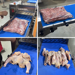 Machine à découper la viande à grande capacité, coupe-viande horizontal pour poulet, <span class=keywords><strong>canard</strong></span>, poisson, viande fraîche et congelée, porc strié, bœuf, chèvre - Product Image 6
