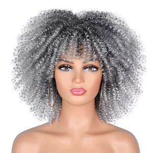 Perruque courte bouclée <span class=keywords><strong>afro</strong></span>, fibre haute température transparente, sans colle, ligne de cheveux naturelle, bonnet réglable, hip-hop <span class=keywords><strong>disco</strong></span> - Product Image 2
