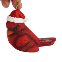 Promotion : Figurine d'oiseau rouge personnalisée en résine pour la décoration extérieure de jardin, articles d'artisanat et figurines d'animaux en gros
