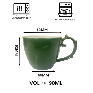 Tasses à expresso en porcelaine personnalisées de 3 oz avec logo et design sur mesure – Tasses à café en céramique - Product Image 6