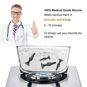 Sexbay USA - Juego de 4 Tapones Anales de Silicona Médica con Base de Ventosa, para Adultos, Mujeres, Hombres Gay, Próstata, Tapón <span class=keywords><strong>Anal</strong></span> - Product Image 5