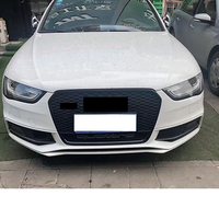 Couvre-phare antibrouillard de style sport en nid d'abeille pour Audi A4 S4 B8.5 Sline 2013 2014 2015 2016