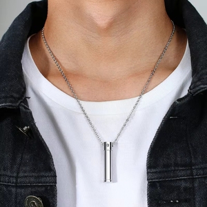 Pendentif ouvert pour cendres funéraires d'animaux de compagnie, en acier inoxydable, résistant à l'eau, sans ternissement, avec zircon, pour colliers de bijoux de mode raffinés - Product Image 6