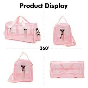 Bolsa de Gimnasio de PVC de Alta Calidad, Varios Colores, Transparente, Gran Capacidad, Impermeable, para Deportes, Viajes, Equipaje, Bolso de Mano - Product Image 3
