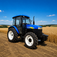 Vente directe d'usine : Tracteur agricole New Holland SNH704 4 cylindres de haute qualité (70 CV, 4 roues motrices) en excellent état.