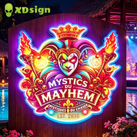 Boîte à lumière LED 3D personnalisée XDsign, néon magique multicolore, étanche IPX7, contrôlée par Bluetooth, décoration publicitaire extérieure