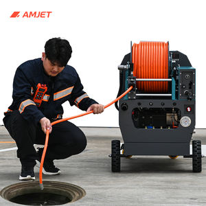 Machine de nettoyage de tuyaux AMJET MS3030 4350psi <span class=keywords><strong>Prix</strong></span> 30lpm Équipement de nettoyage d'égouts à haute pression Laveuse à jet d'eau 50-350mm - Product Image 1