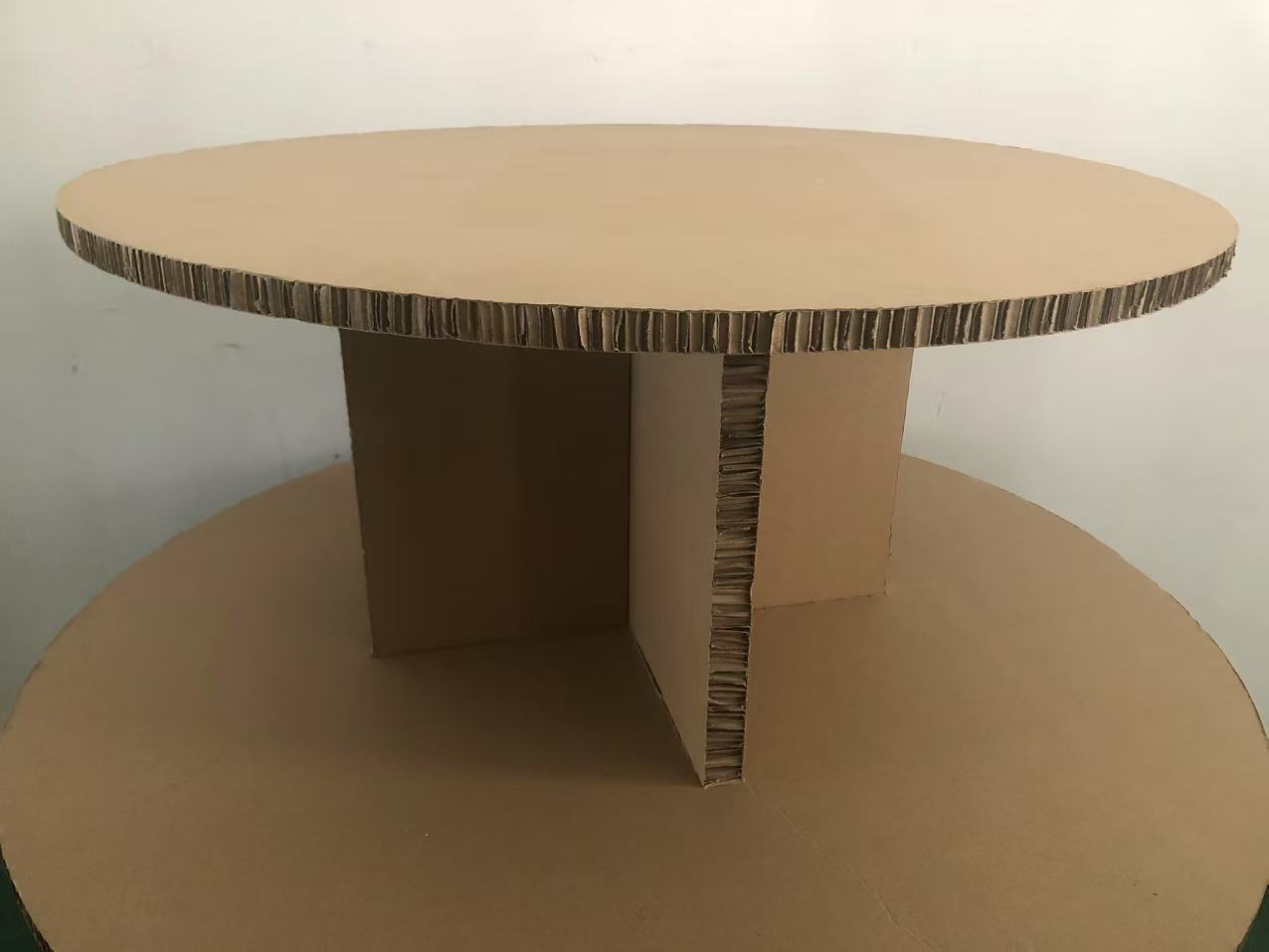 Detachable Cardboard Advertising Wine Display Stand 2 Tier Round 200kg Weight Capacity Floor Stand Shelf Customized Color & Logo — view 3