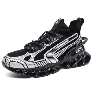 Últimas Zapatillas Deportivas Transpirables de Punto para Hombre, Calzado Técnico con Suela Hueca Única y Amortiguación, Zapatillas Urbanas de Moda - Product Image 2