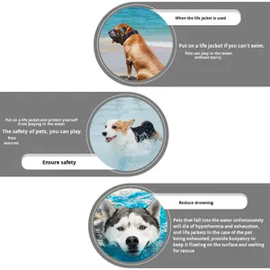 ชุดว่ายน้ำสุนัขผ้าสะท้อนแสงป้องกันการจมน้ำสำหรับสุนัขสัตว์เลี้ยง - Product Image 3