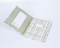 Cuaderno Personalizado de Tapa Dura con Espiral y Encuadernación Cosida, Diario de Recetas, Agenda, Libreta de Notas, Regalo, Papelería Económica