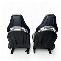 Pièces de voiture d'occasion, siège baquet sport AMG pour Mercedes Benz C63 W205, métal noir, imperméable, avec ventilation, siège de course, paire