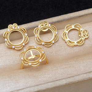 Accessoire DIY pour bijoux en perles, ensemble de coquillages de cheval rétro en argent S925, 11,1-11,3 mm, porte-boucles d'oreilles vide, 6094, accessoires de bijouterie - Product Image 1