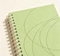 Cuaderno Espiral de Papel Kraft con Líneas Minimalistas, A5, para Notas Diarias de Estudiantes y Oficina