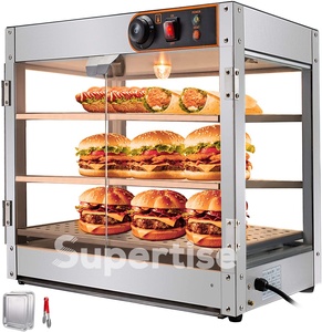 Vitrine chauffante électrique professionnelle pour restaurant <span class=keywords><strong>McDonald</strong></span>'s aux États-Unis, <span class=keywords><strong>comptoir</strong></span> en verre, chauffe-aliments rapide - Product Image 4