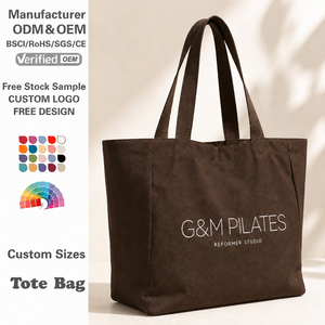 Sac fourre-tout personnalisé OEM en gros, en toile de coton réutilisable, imprimé, grand sac de courses pour femmes, idéal pour le Pilates et le Yoga, avec logo - Product Image 1